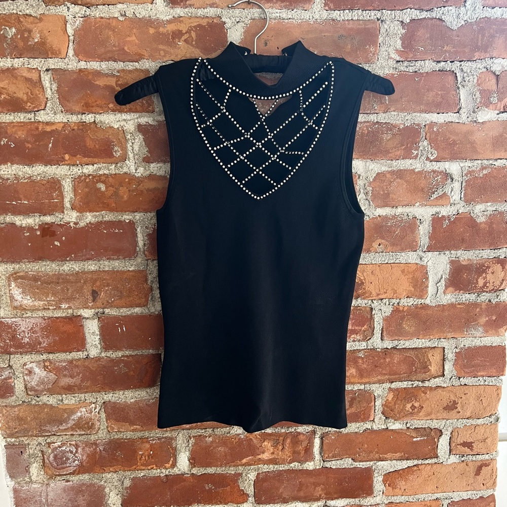 Michelle Nicole Rhinestone turtle neck